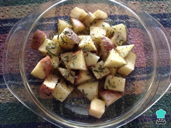Receta de Batatas rostízadas con estragón y ajo. - Paso 4