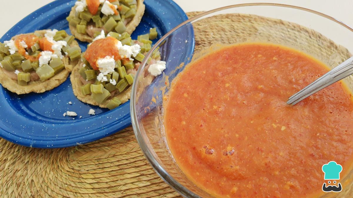 Receta de Salsa de jitomate para sopes