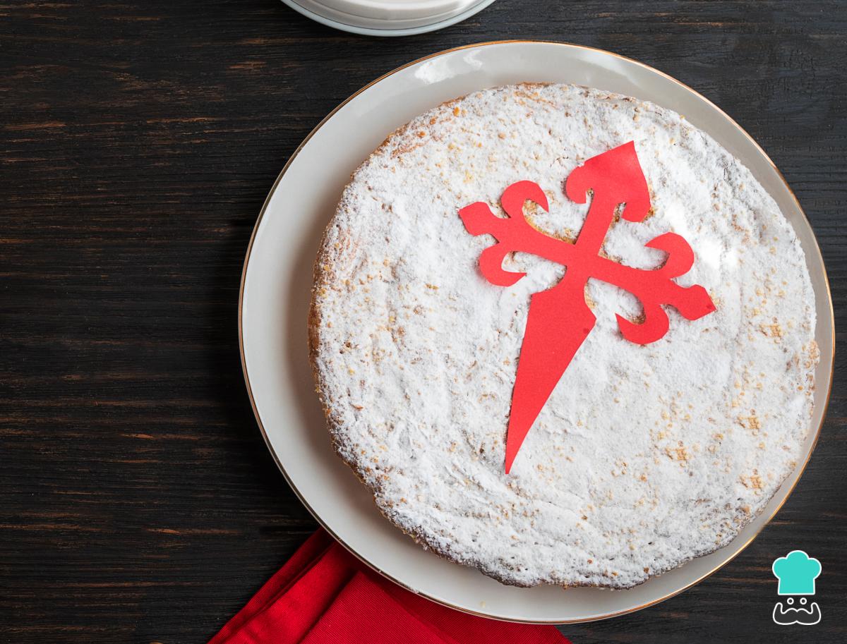Receta de Tarta de Santiago con chocolate