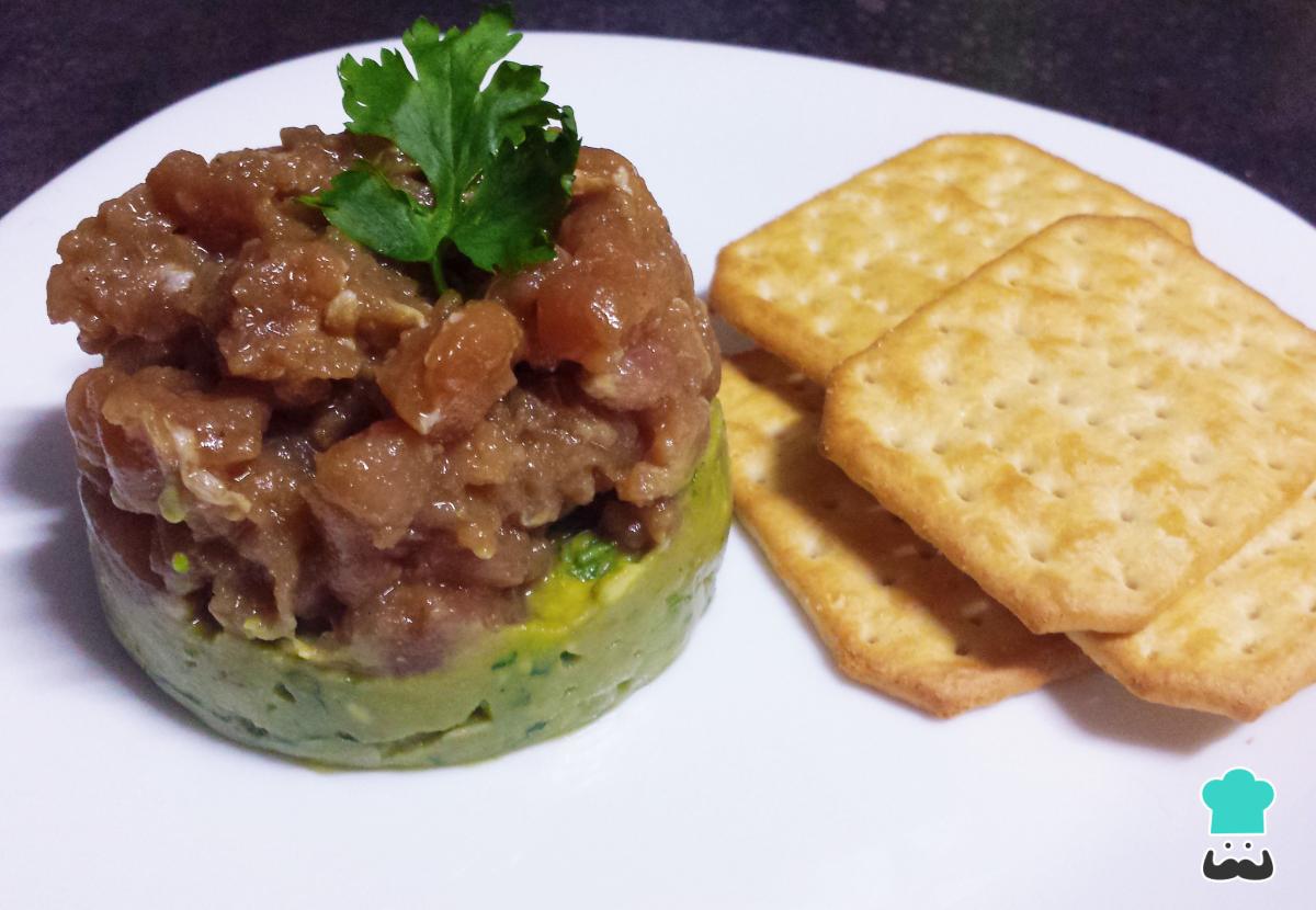Receta de Tartar de atún con guacamole