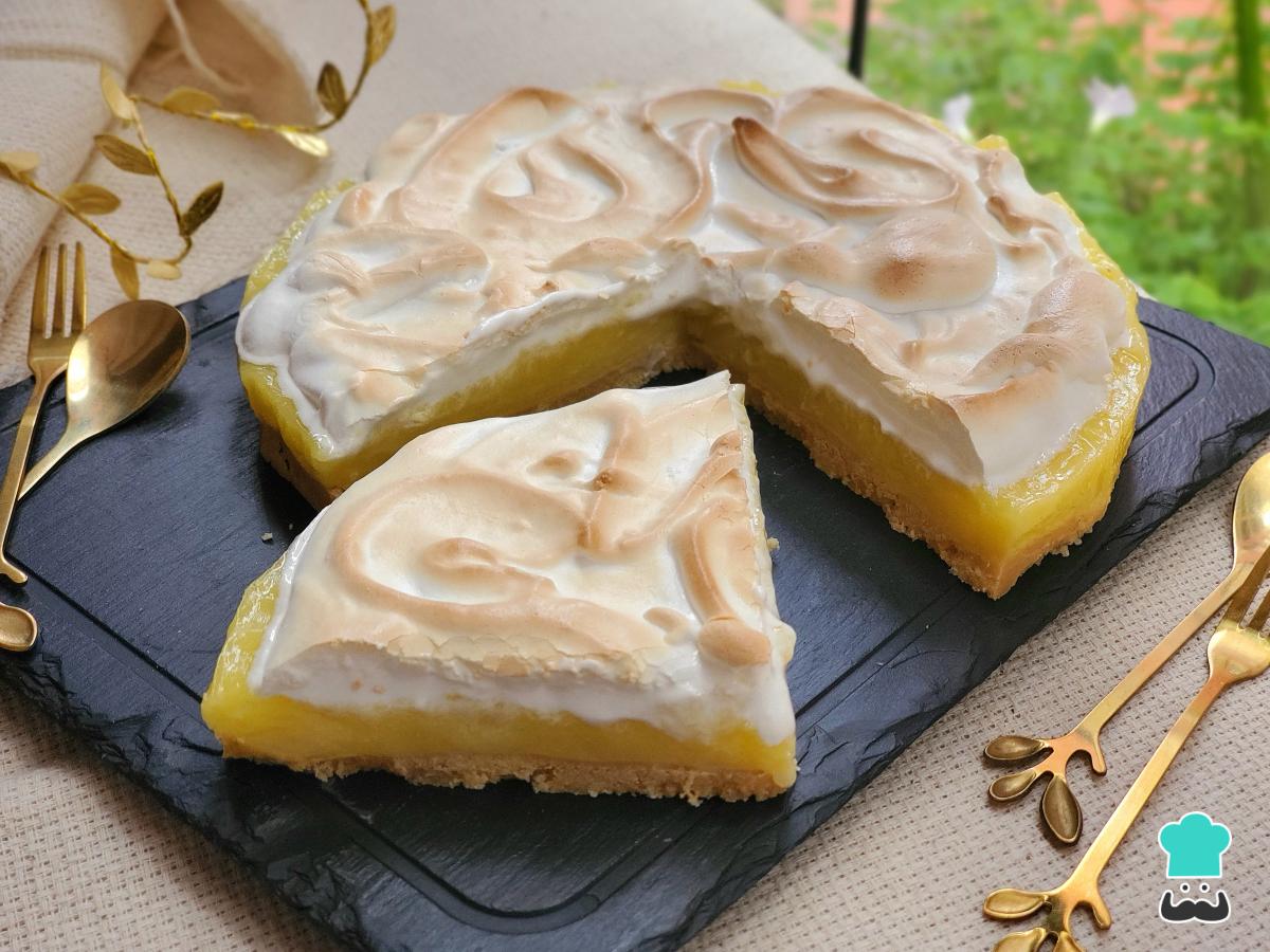 Receta de Pie de limón con merengue y galletas