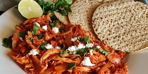 Receta de Tinga de pollo con tomate