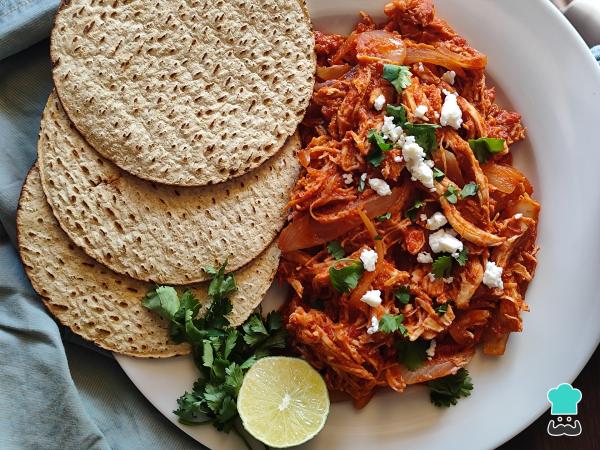 Receta de Tinga de pollo con tomate - Paso 6