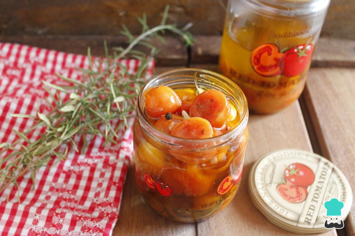 Receta de Tomates cherry confitados