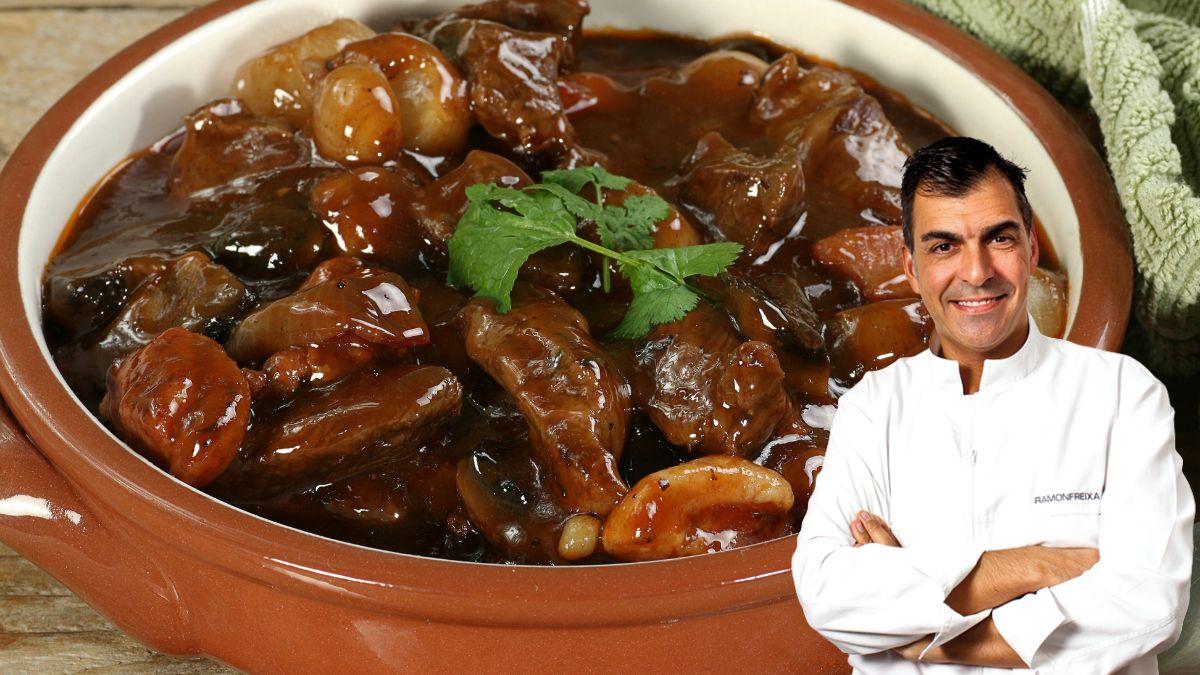 Ramón Freixa, chef: “El mejor guiso de carne no se hace con agua, lleva 1 litro de vino tinto y 1,2 kg de morcillo”