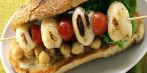 Receta de SEPIA CON GARBANZOS