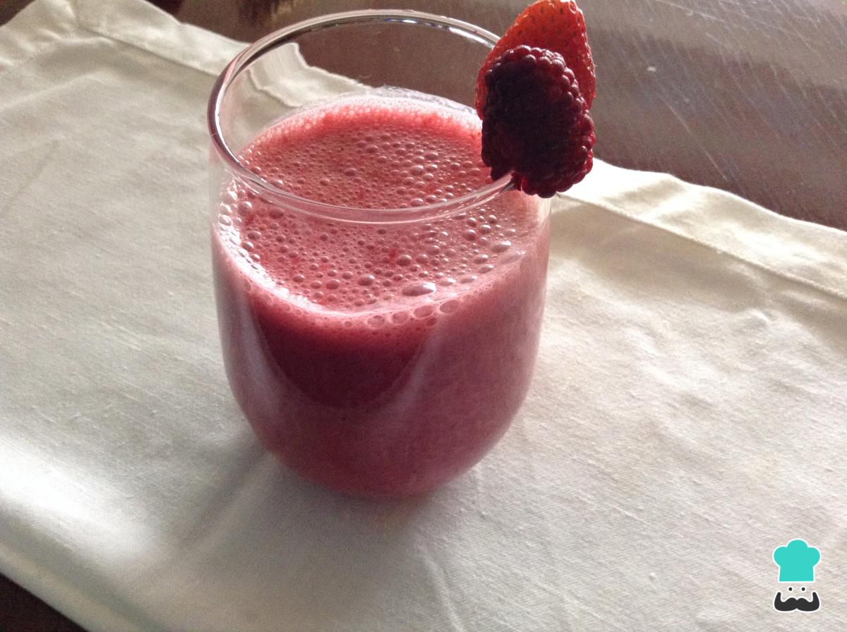 Batido de mora y fresa