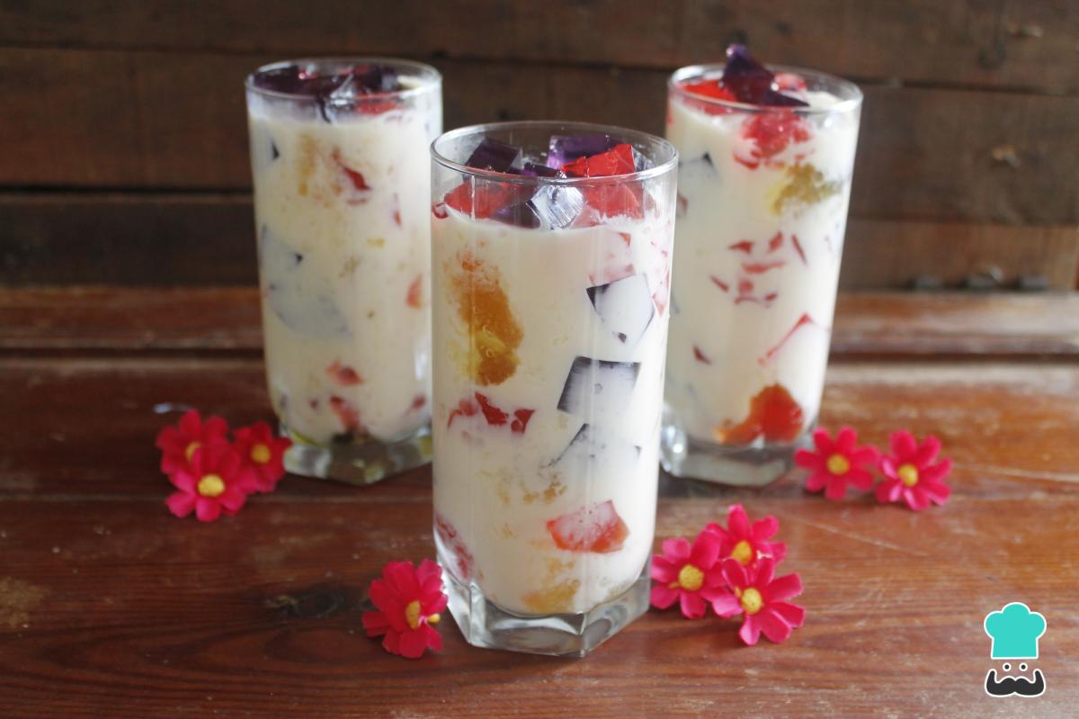 Receta de Gelatina de mosaico en vaso