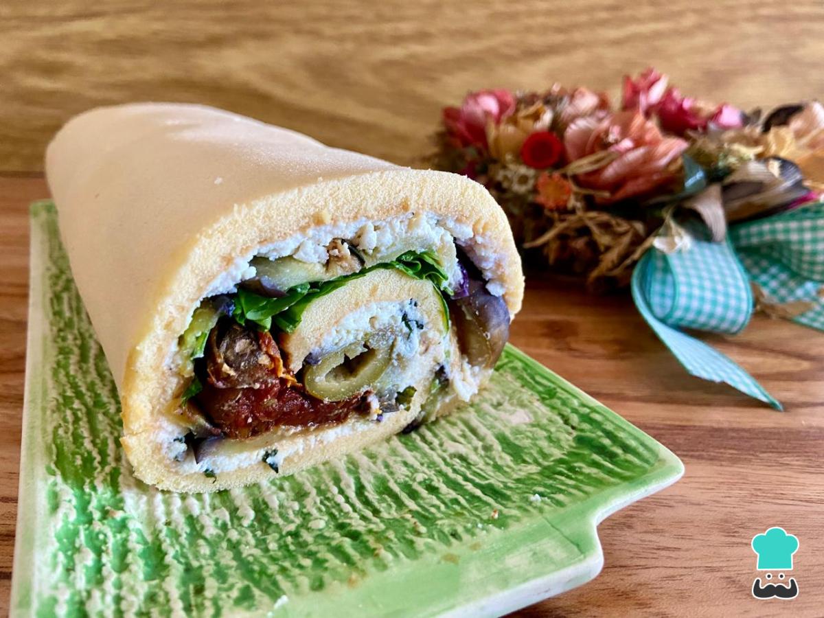 Receta de Pionono vegetariano