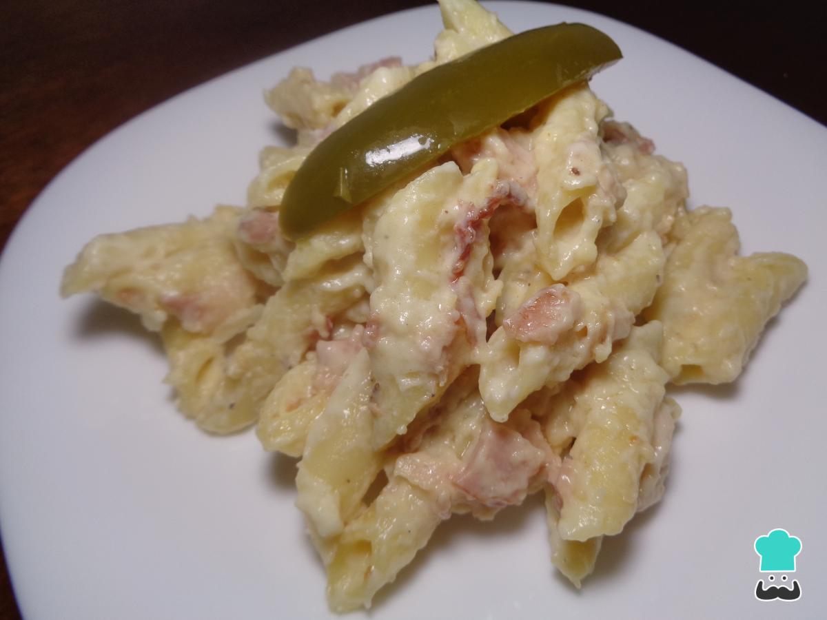 Receta de Macarrones con queso y tocino