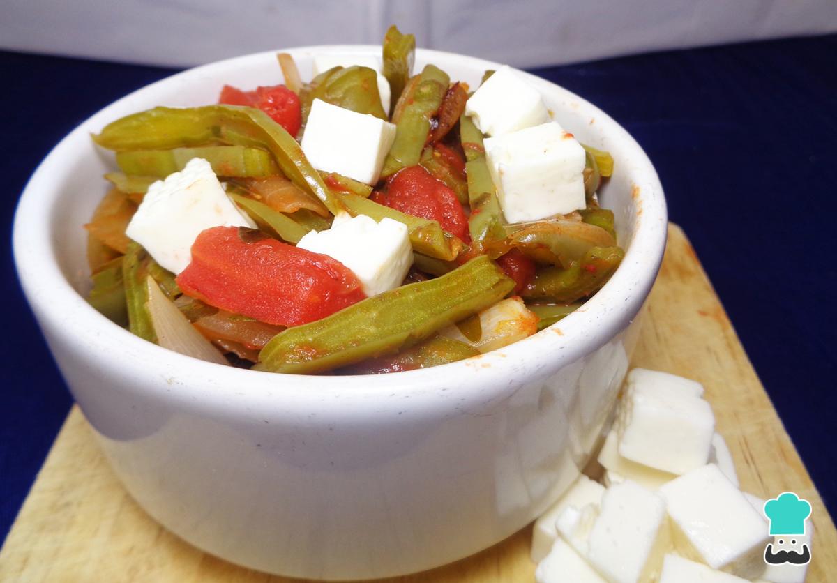 Receta de Nopales asados con queso panela