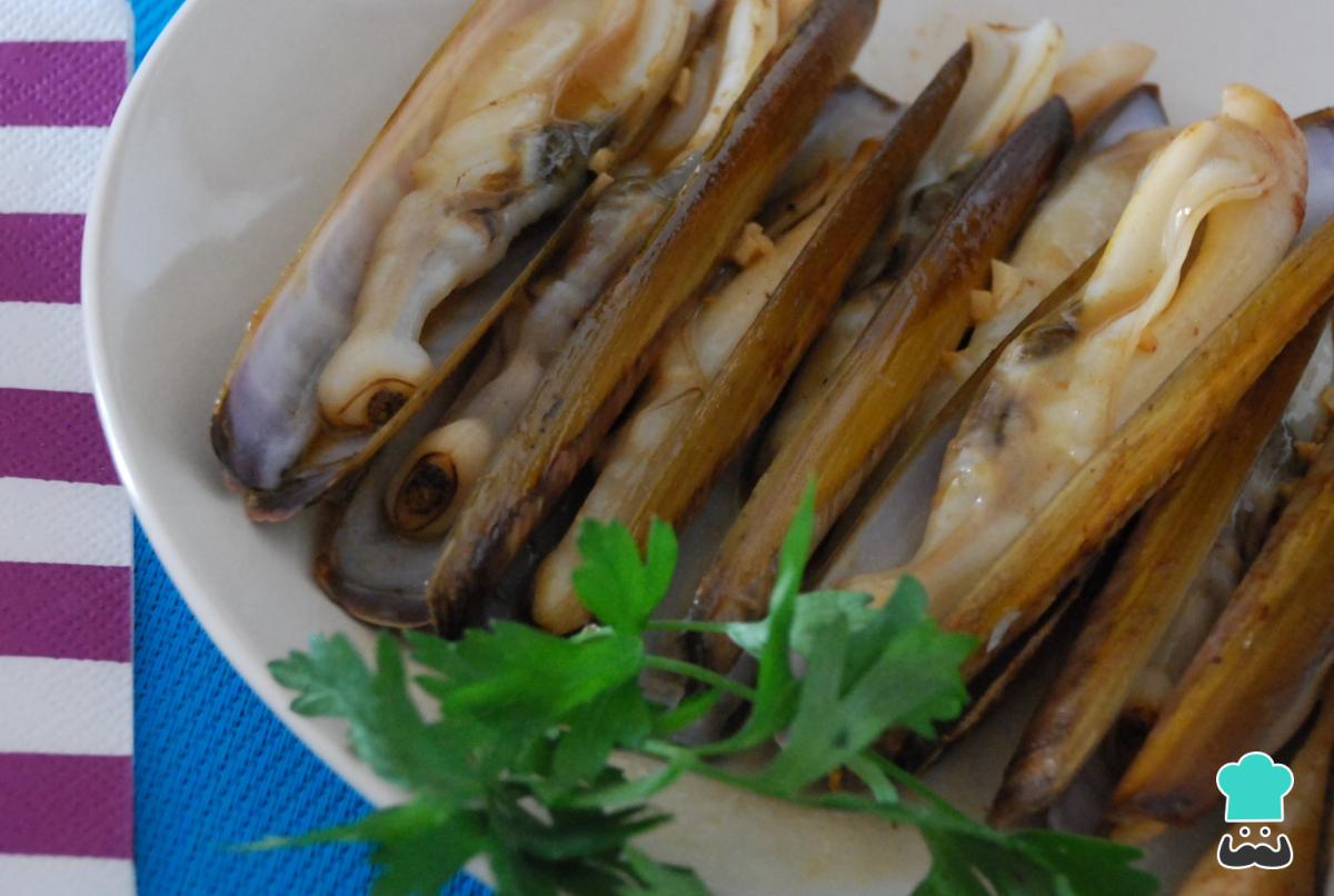 Receta de Navajas a la plancha
