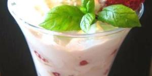 Receta de Fresas con crema rápidas