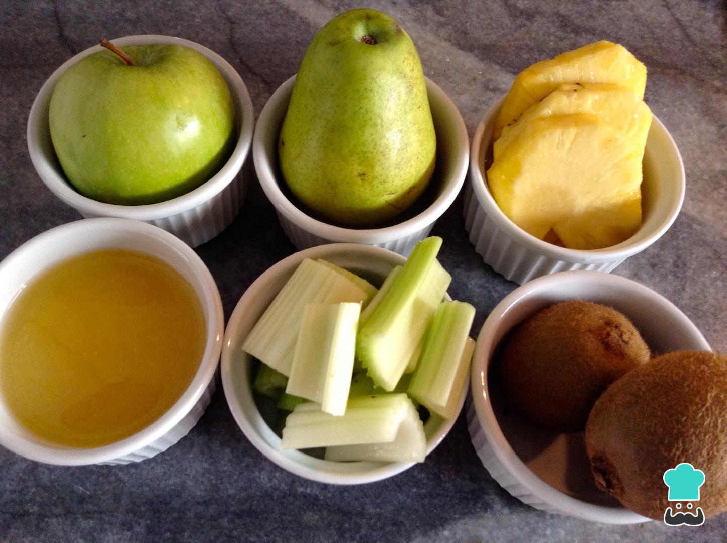 Batido de manzana y pera Fácil