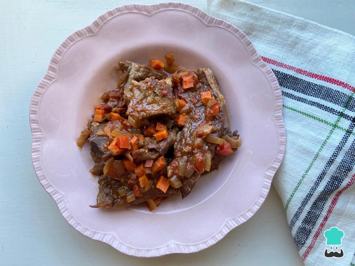 Receta de Vacío a la cacerola