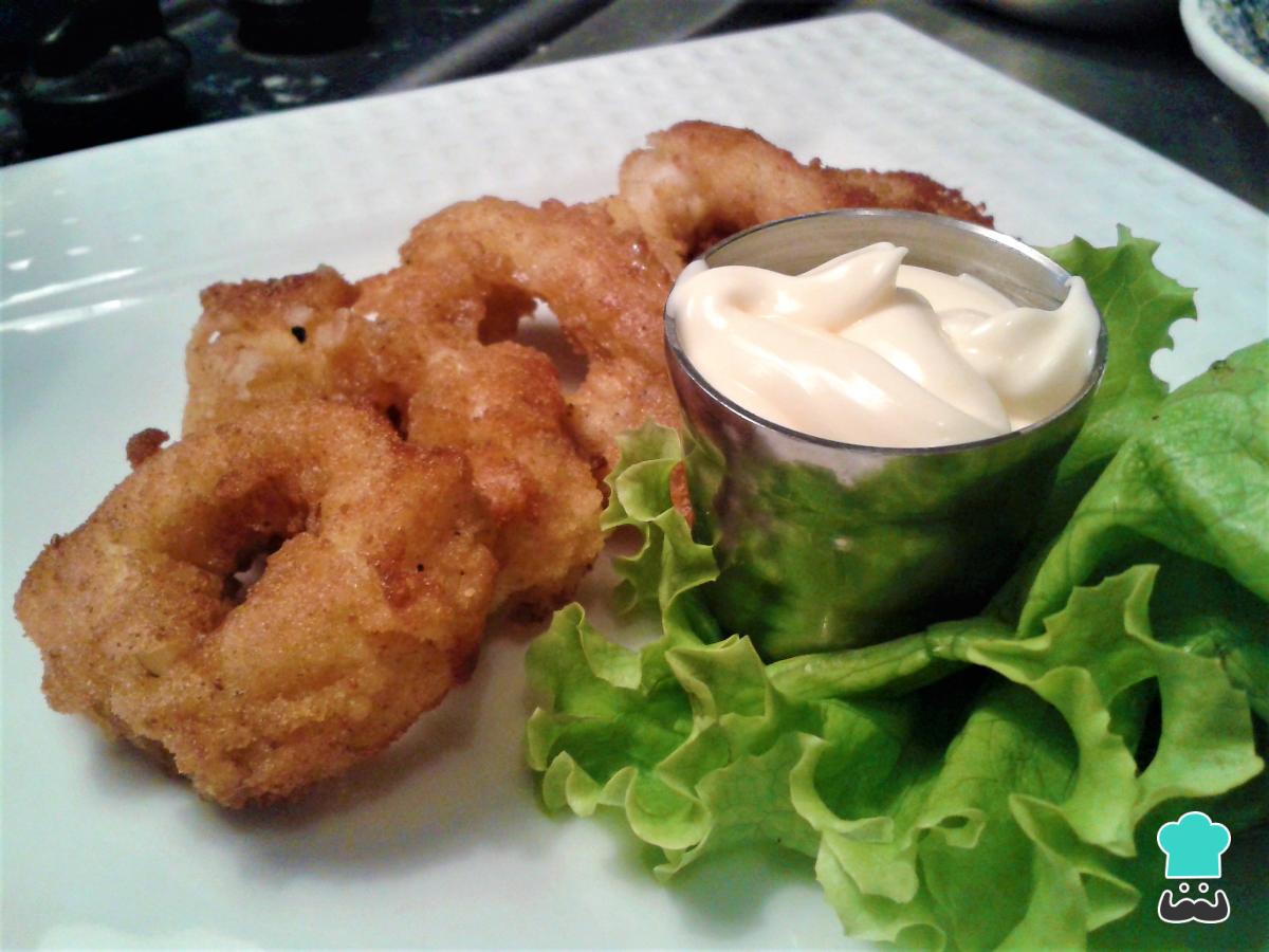 Receta de Calamares apanados con mayonesa
