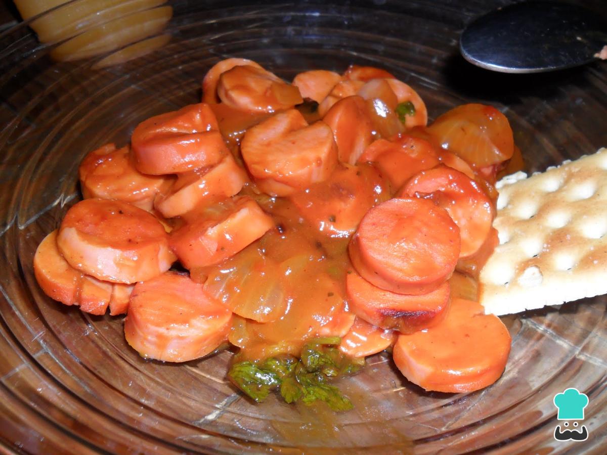 Receta de Salchicas en chipotle