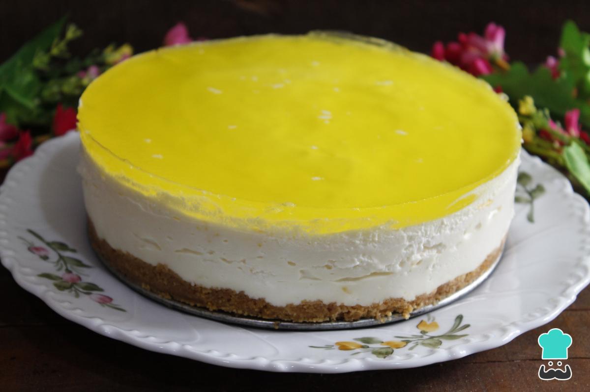 Receta de Tarta mousse de limón fácil