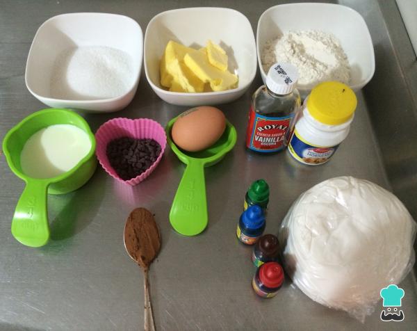 Receta de Cupcakes de navidad - Reno - Paso 1