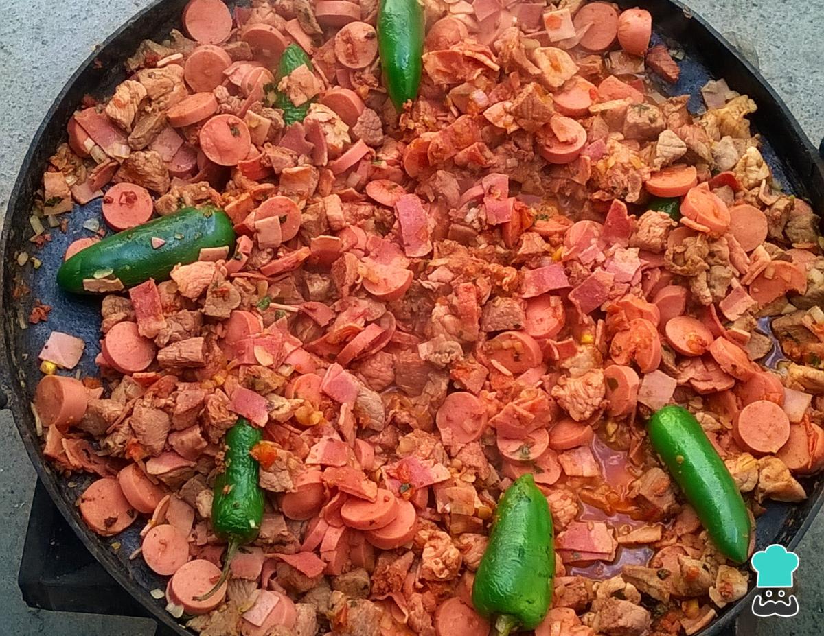 Receta de Tacos de discada tipo Chihuahua
