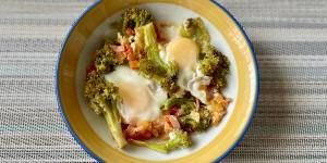 Receta de Brócoli salteado con huevo