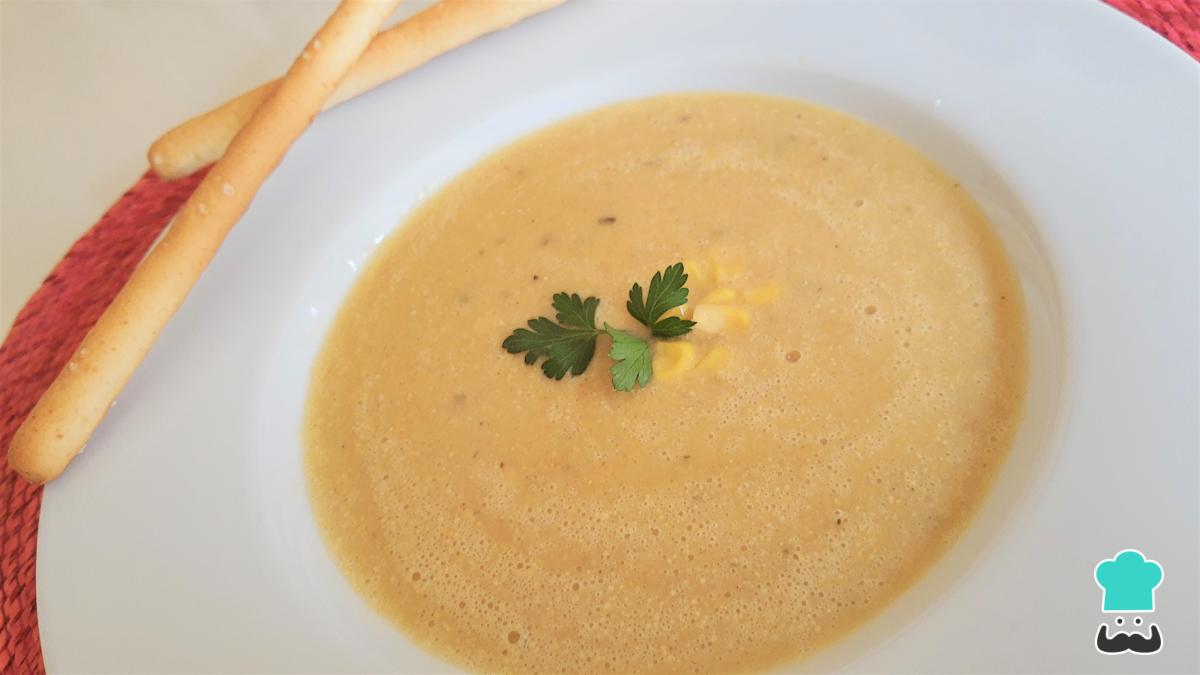 Receta de Crema de elote vegana