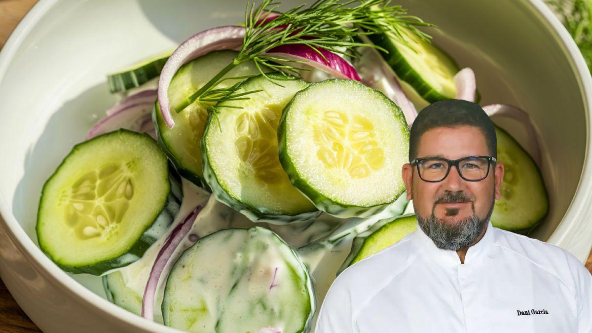 Dani García, chef: “Con solo 5 ingredientes preparo la ensalada de pepino más fresca y rica del verano”