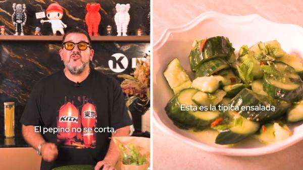 Dani García, chef: “Con solo 5 ingredientes preparo la ensalada de pepino más fresca y rica del verano” - La ensalada fresca de pepino de Dani García, paso a paso