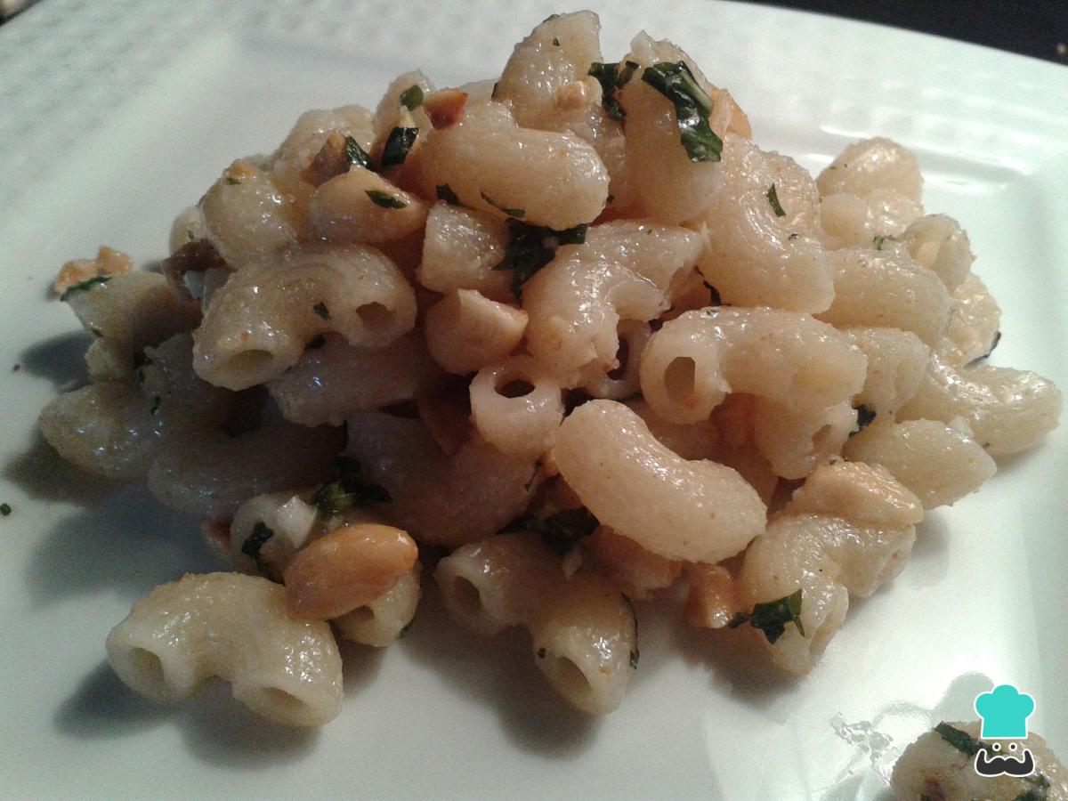 Receta de Pasta en salsa de maní