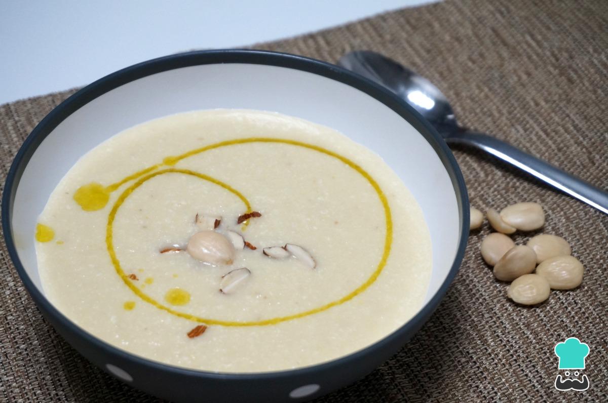 Receta de Ajoblanco sin pan