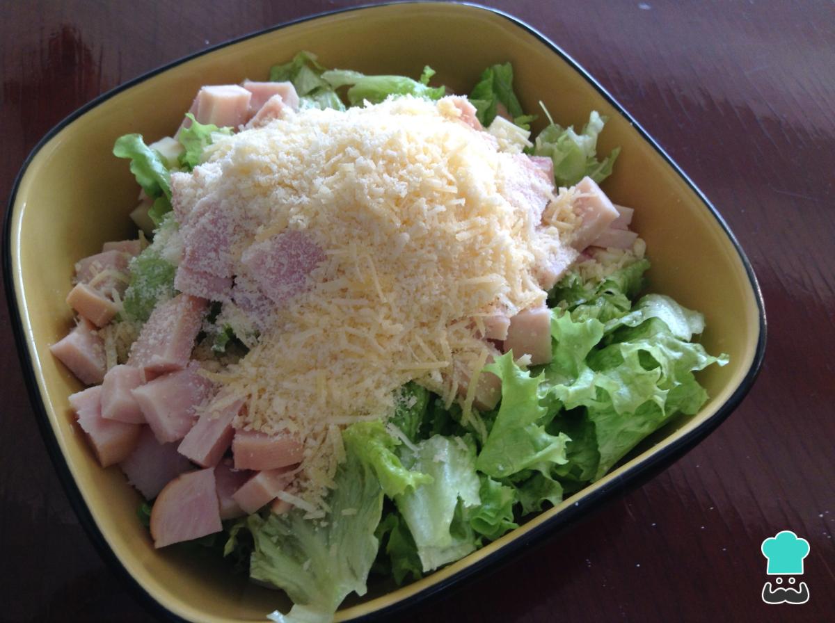 Receta de Ensalada de pavo y queso