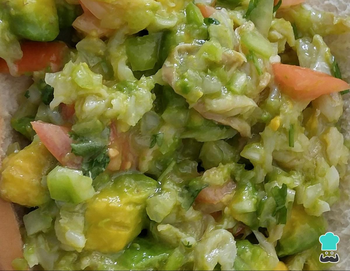 Receta de Ensalada de bacalao (gazpacho Puerto Rico)
