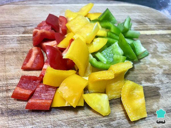 Receta de Alambre de pollo con queso - Paso 1