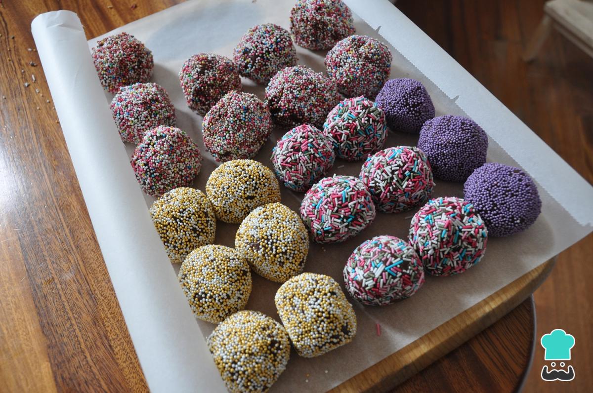 Receta de Trufas de chocolate sin nata