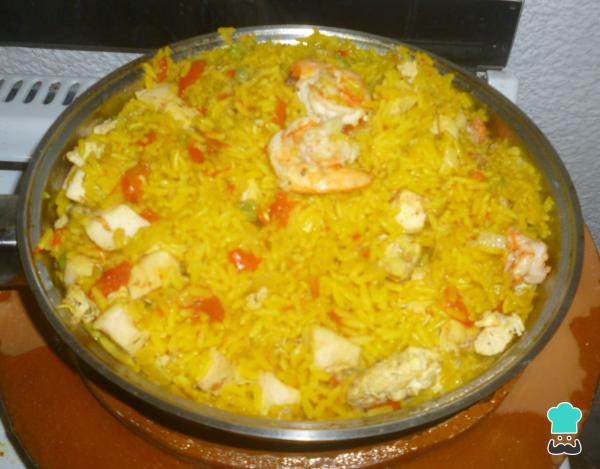 Receta de Arroz estrella del mar