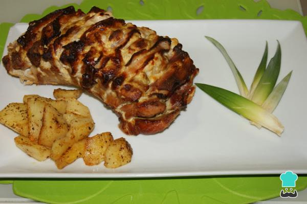 Receta de Lomo relleno con mostaza de Dijon