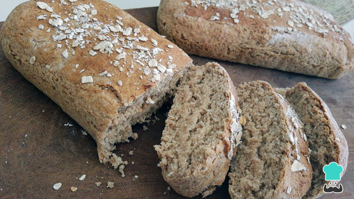 Receta de Pan integral con avena
