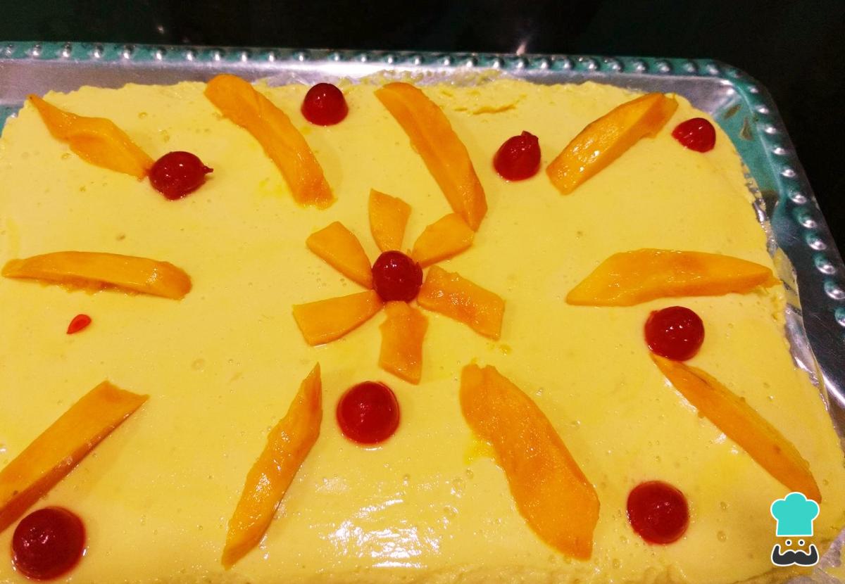 Receta de Pie de mango sin horno