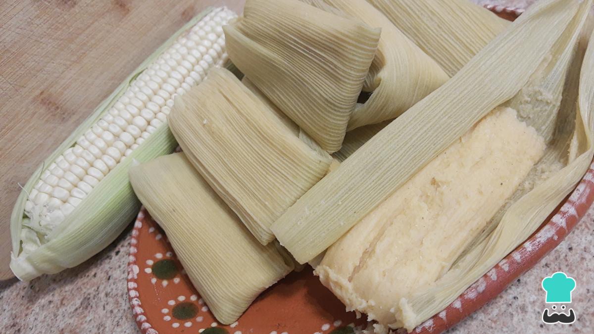 Receta de Tamales de maíz blanco