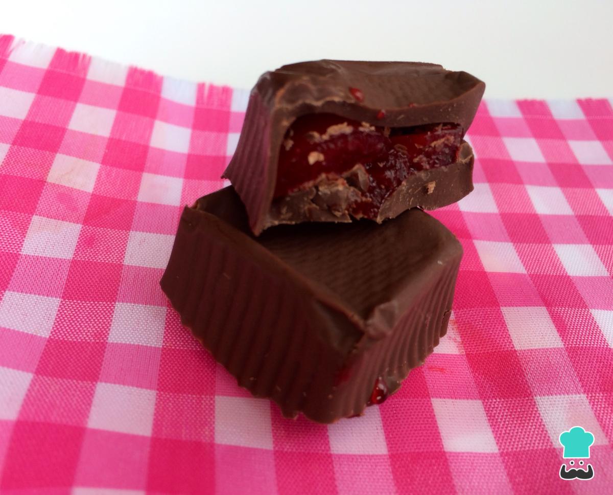 Receta de Bombones rellenos de cerezas