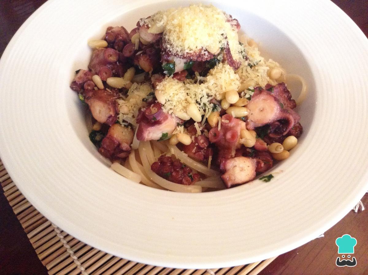 Receta de Pulpo al pesto