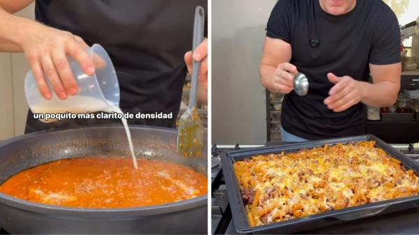 Jordi Cruz, chef: “Los macarrones con tomate más ricos no solo llevan carne picada, añade 500 ml de leche para hacerlos más cremosos” - Jordi Cruz añade leche a la salsa de tomate y cambia por completo la textura de los macarrones