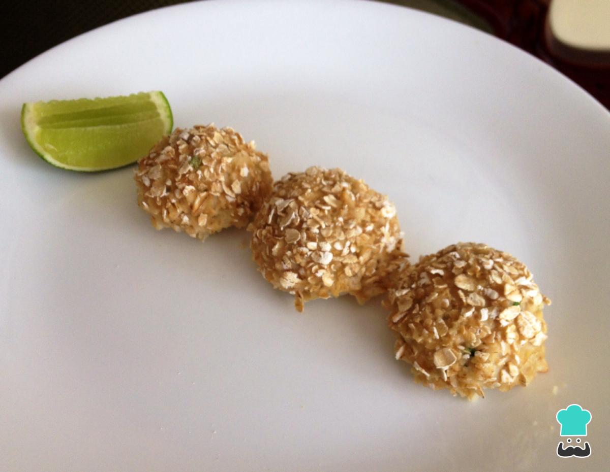 Receta de Albondigas de tilapia en costra de avena