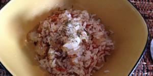 Receta de Arroz con bacalao y tomillo