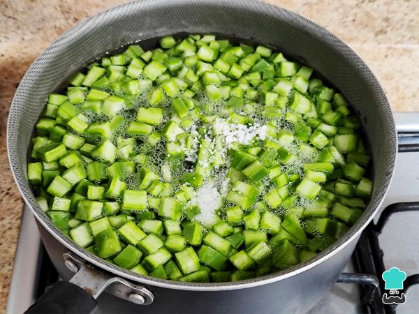 Receta de Tortitas de nopales - Paso 1