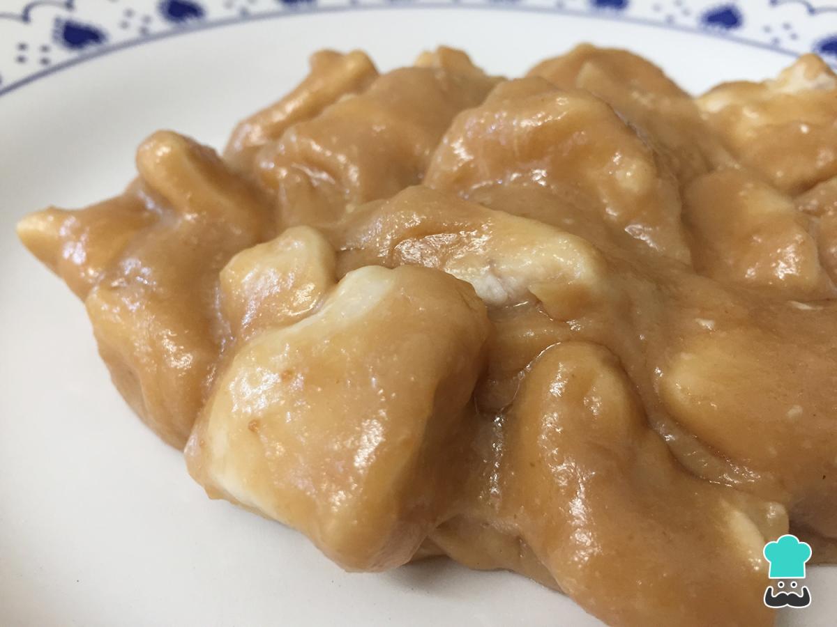 Receta de Pollo con salsa de cacahuete