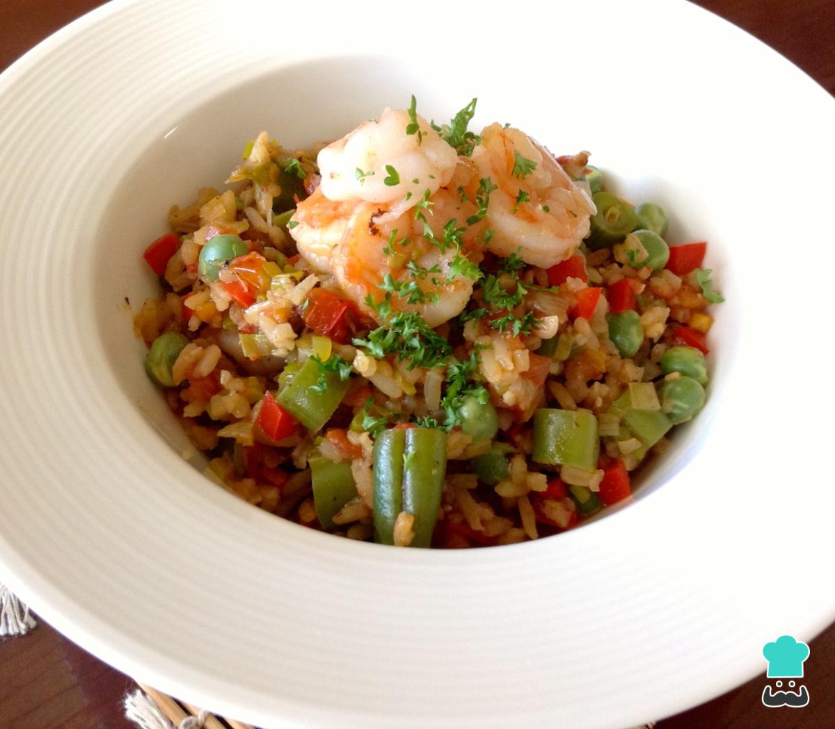 Receta de Arroz con camarones estilo colombiano