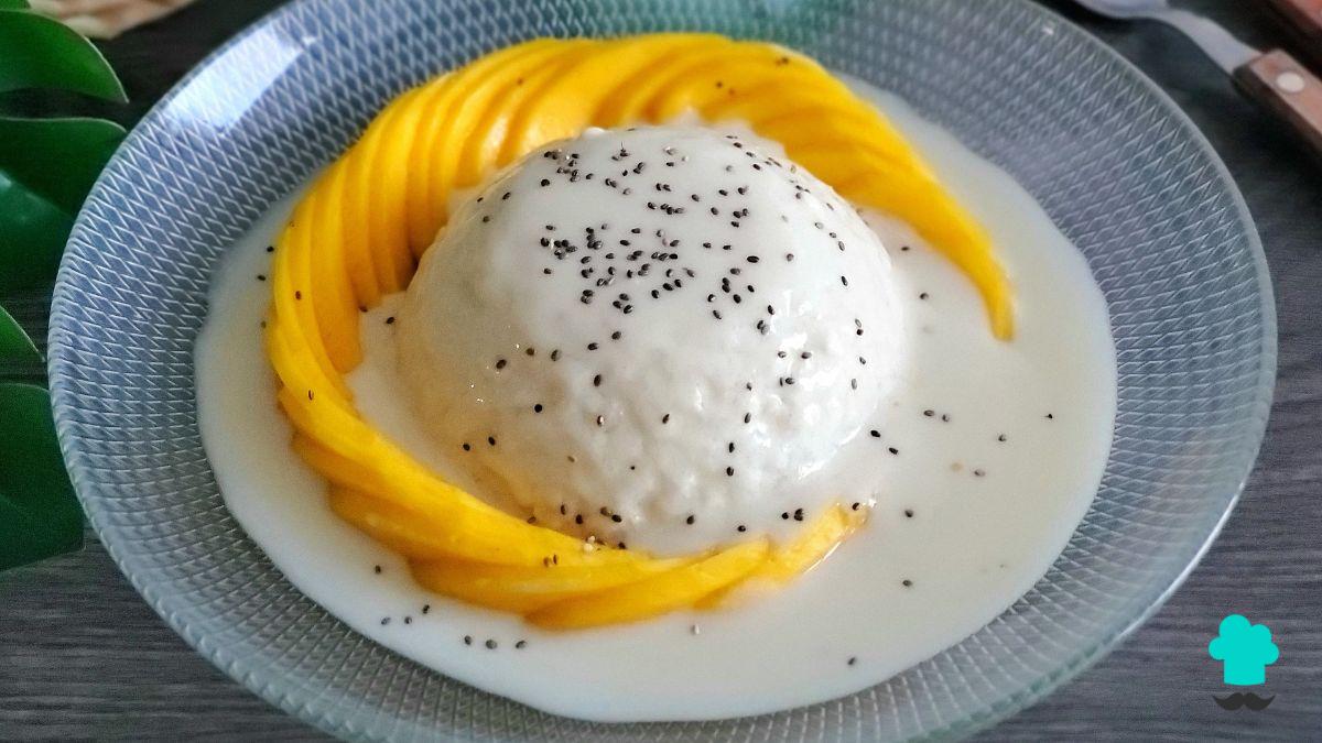 Receta de Mango sticky rice: el postre tailandés más cremoso y refrescante que puedes preparar en casa
