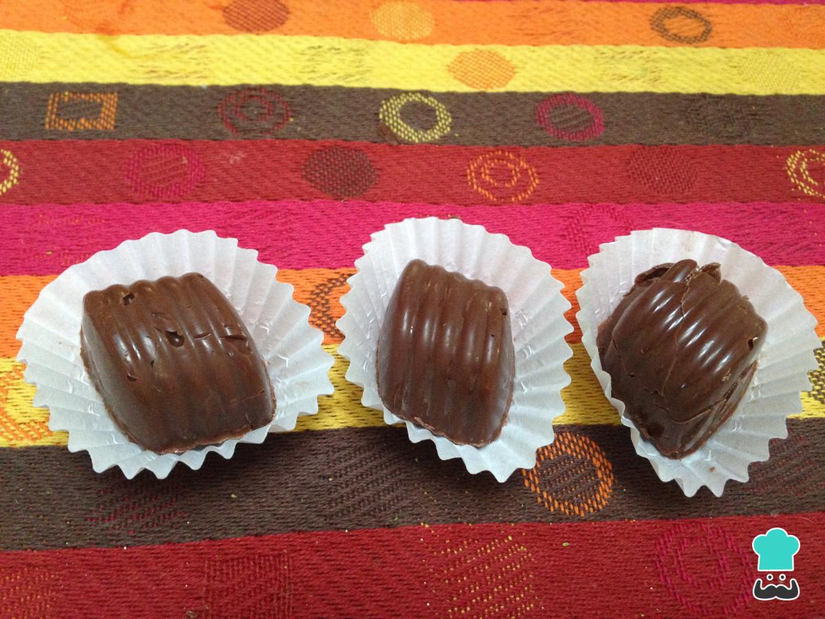 Receta de Bombones rellenos de dulce de leche