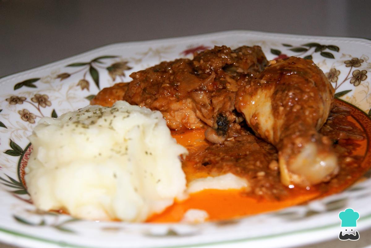 Receta de Pollo con almendras y avellanas